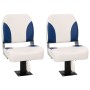 Asientos plegables de barco 4 uds azul y blanco 41x36x48 cm de , Embarcaciones - Ref: Foro24-3284287, Precio: 170,39 €, Descu...