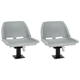 Asientos de barco 2 uds con pedestal giratorio 360° de , Embarcaciones - Ref: Foro24-3294948, Precio: 182,56 €, Descuento: %