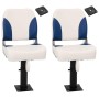 Boat seats with pedestal 2 units adjustable height 360° by , Boats - Ref: Foro24-3294962, Price: 211,54 €, Discount: %