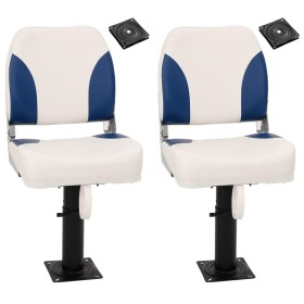 Asientos de barco con pedestal 2 uds altura ajustable 360° de , Embarcaciones - Ref: Foro24-3294962, Precio: 211,54 €, Descue...