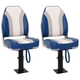 Asientos de barco con pedestal 2 uds altura ajustable 360° de , Embarcaciones - Ref: Foro24-3294974, Precio: 245,99 €, Descue...