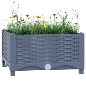 Blumenbeet aus Polypropylen 40x40x23 cm von vidaXL, Töpfe und Pflanzgefäße - Ref: Foro24-310397, Preis: 27,47 €, Rabatt: %