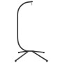 Hanging egg chair stand black steel by , Garden rockers - Ref: Foro24-4007413, Price: 98,99 €, Discount: %