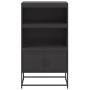 Aparador de acero negro 68,5x38,5x123,5 cm de , Aparadores - Ref: Foro24-846500, Precio: 112,05 €, Descuento: %