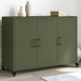 Cold-rolled steel sideboard in olive green 100.5x39x72 cm by , Sideboards - Ref: Foro24-846684, Price: 146,02 €, Discount: %