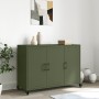 Cold-rolled steel sideboard in olive green 100.5x39x72 cm by , Sideboards - Ref: Foro24-846684, Price: 146,02 €, Discount: %