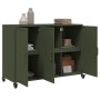 Cold-rolled steel sideboard in olive green 100.5x39x72 cm by , Sideboards - Ref: Foro24-846684, Price: 146,02 €, Discount: %