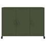 Cold-rolled steel sideboard in olive green 100.5x39x72 cm by , Sideboards - Ref: Foro24-846684, Price: 146,02 €, Discount: %