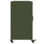 Cold-rolled steel sideboard in olive green 100.5x39x72 cm by , Sideboards - Ref: Foro24-846684, Price: 146,02 €, Discount: %