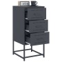 Bedside table in anthracite gray steel, 36x39x78 cm by , Nightstands - Ref: Foro24-846582, Price: 85,99 €, Discount: %