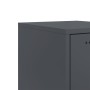 Bedside table in anthracite gray steel, 36x39x78 cm by , Nightstands - Ref: Foro24-846582, Price: 85,99 €, Discount: %