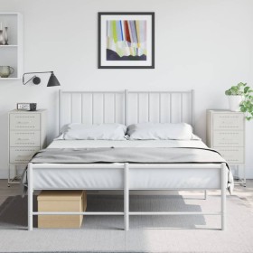 Bedside tables 2 units white steel 36x39x78 cm by , Nightstands - Ref: Foro24-846589, Price: 157,99 €, Discount: %