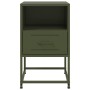 Bedside tables 2 units olive green steel 36x39x60.5 cm by , Nightstands - Ref: Foro24-846563, Price: 106,50 €, Discount: %