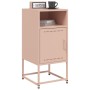 Pink steel bedside table 36x39x78 cm by , Nightstands - Ref: Foro24-846568, Price: 71,50 €, Discount: %