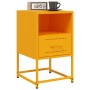 Bedside tables 2 units mustard yellow steel 36x39x60.5 cm by , Nightstands - Ref: Foro24-846561, Price: 106,50 €, Discount: %