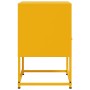 Bedside tables 2 units mustard yellow steel 36x39x60.5 cm by , Nightstands - Ref: Foro24-846561, Price: 106,50 €, Discount: %