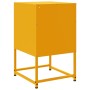 Bedside tables 2 units mustard yellow steel 36x39x60.5 cm by , Nightstands - Ref: Foro24-846561, Price: 106,50 €, Discount: %