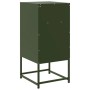 Bedside tables 2 units olive green steel 36x39x78 cm by , Nightstands - Ref: Foro24-846575, Price: 110,68 €, Discount: %