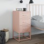 Pink steel bedside table 36x39x78 cm by , Nightstands - Ref: Foro24-846580, Price: 86,03 €, Discount: %