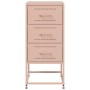 Pink steel bedside table 36x39x78 cm by , Nightstands - Ref: Foro24-846580, Price: 86,03 €, Discount: %