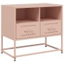 Steel TV stand in pink, 68x39x60.5 cm by , TV Furniture - Ref: Foro24-846549, Price: 90,01 €, Discount: %