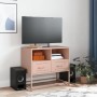 Steel TV stand in pink, 68x39x60.5 cm by , TV Furniture - Ref: Foro24-846549, Price: 90,01 €, Discount: %