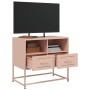 Steel TV stand in pink, 68x39x60.5 cm by , TV Furniture - Ref: Foro24-846549, Price: 90,01 €, Discount: %