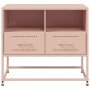 Steel TV stand in pink, 68x39x60.5 cm by , TV Furniture - Ref: Foro24-846549, Price: 90,01 €, Discount: %