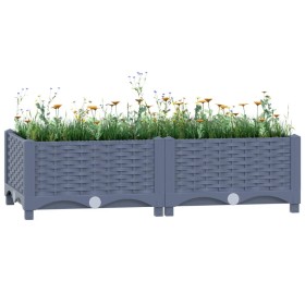 Blumenbeet aus Polypropylen 80x40x23 cm von vidaXL, Töpfe und Pflanzgefäße - Ref: Foro24-310398, Preis: 37,96 €, Rabatt: %