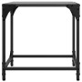 Black glass and steel coffee table 40x40x40 cm by , Coffee table - Ref: Foro24-845960, Price: 36,58 €, Discount: %