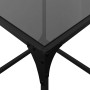 Black glass and steel coffee table 40x40x40 cm by , Coffee table - Ref: Foro24-845960, Price: 36,58 €, Discount: %