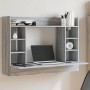 Wall-mounted desk in gray Sonoma engineered wood, 105x48x75 cm. by , Desks - Ref: Foro24-847973, Price: 73,45 €, Discount: %