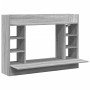 Wall-mounted desk in gray Sonoma engineered wood, 105x48x75 cm. by , Desks - Ref: Foro24-847973, Price: 73,45 €, Discount: %