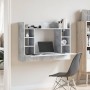 Wall-mounted desk made of gray concrete engineered wood, measuring 105x48x75cm. by , Desks - Ref: Foro24-847971, Price: 70,01...