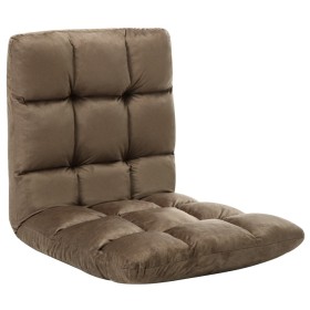 Taupe gray microfiber folding floor lounger by vidaXL, Daybeds - Ref: Foro24-325253, Price: 65,91 €, Discount: %