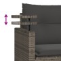 3-piece garden sofa set with gray synthetic rattan cushions by , Outdoor sofas - Ref: Foro24-365460, Price: 215,15 €, Discoun...