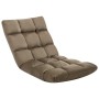 Taupe gray microfiber folding floor lounger by vidaXL, Daybeds - Ref: Foro24-325253, Price: 81,49 €, Discount: %