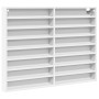 White engineered wood display case 100x8.5x75 cm by , Shelves and shelves - Ref: Foro24-847933, Price: 67,29 €, Discount: %