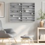 Vitrina de madera de ingeniería gris Sonoma 100x8,5x75 cm de , Estantes y estanterías - Ref: Foro24-847938, Precio: 54,99 €, ...