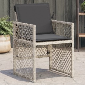 Garden armchairs with cushions 4 pcs light gray synthetic rattan by , Garden chairs - Ref: Foro24-364954, Price: 210,99 €, Di...