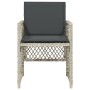 Garden armchairs with cushions 4 pcs light gray synthetic rattan by , Garden chairs - Ref: Foro24-364954, Price: 209,96 €, Di...