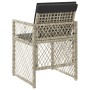 Garden armchairs with cushions 4 pcs light gray synthetic rattan by , Garden chairs - Ref: Foro24-364954, Price: 209,96 €, Di...