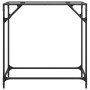 Console table with transparent glass surface and steel structure 80x35x81 cm by , console tables - Ref: Foro24-846018, Price:...