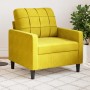 Sillón de terciopelo amarillo 60 cm de , Sofás - Ref: Foro24-4007610, Precio: 133,00 €, Descuento: %