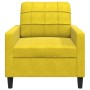 Sillón de terciopelo amarillo 60 cm de , Sofás - Ref: Foro24-4007610, Precio: 151,99 €, Descuento: %