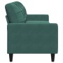 Sofá de 3 plazas terciopelo verde oscuro 210 cm de , Sofás - Ref: Foro24-4007646, Precio: 293,78 €, Descuento: %