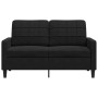 Zweiplätziges Sofa aus schwarzem Samt, 120 cm. von , Sofas - Ref: Foro24-4007619, Preis: 250,11 €, Rabatt: %