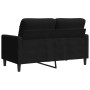 Sofá de 2 plazas terciopelo negro 120 cm de , Sofás - Ref: Foro24-4007619, Precio: 250,11 €, Descuento: %