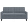 Zweiplätziges Samtsofa in dunkelgrau, 140 cm. von , Sofas - Ref: Foro24-4007625, Preis: 229,31 €, Rabatt: %