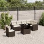 7-teiliges Gartensitzgruppen-Set mit braunen PE-Rattan-Kissen. von , Gartensets - Ref: Foro24-3267313, Preis: 536,78 €, Rabat...